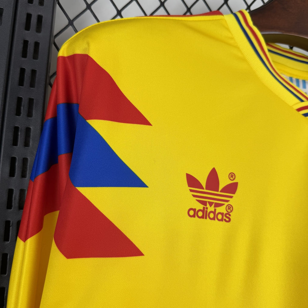 Colombie Maillot Foot Retro 1990 Manches Longue