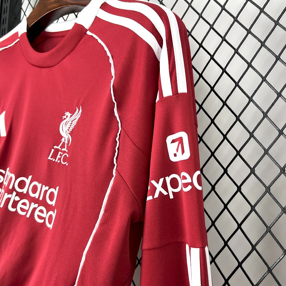Maillot Foot Liverpool  2025 2026 Manches Longues