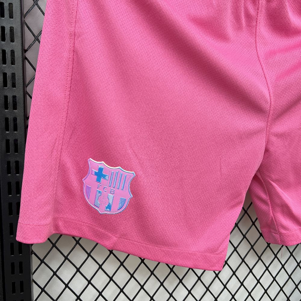 Short de Football FC Barcelone Rose 2025 2026