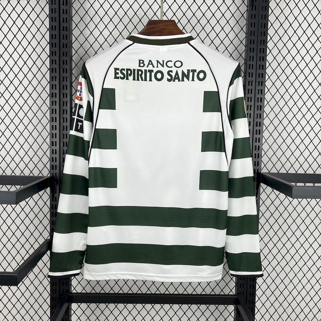 Sporting maillot foot Retro 2001 2003 Manches Longues