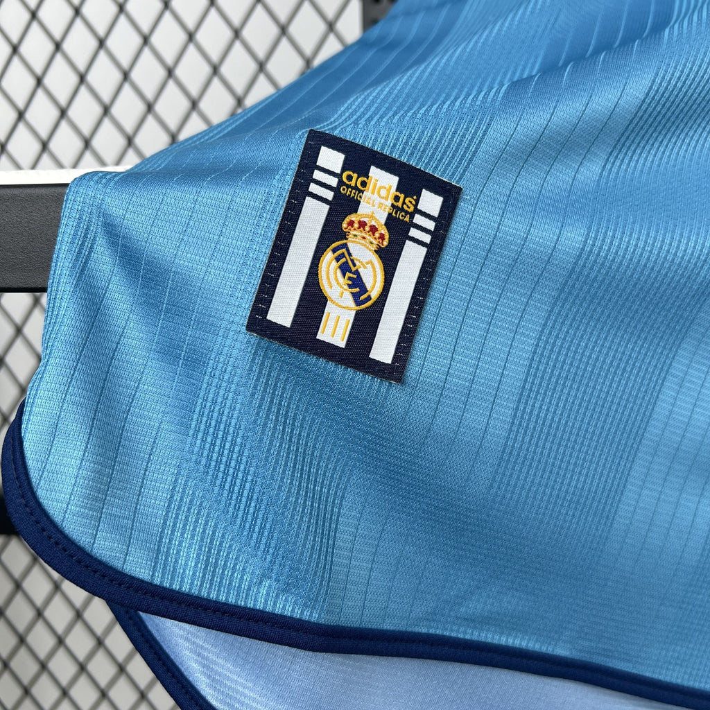 Real Madrid Maillot Foot Retro 1999 2000 Manches Longues