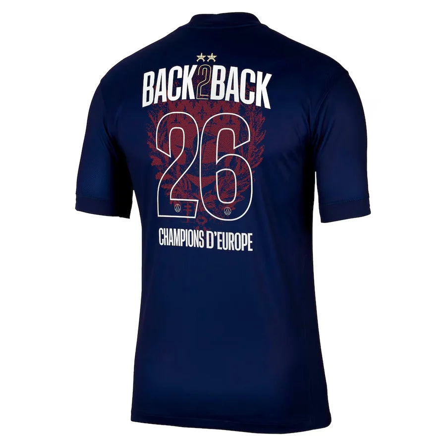 PSG Paris Saint Germain maillot foot domicile 2 étoiles 2025 2026