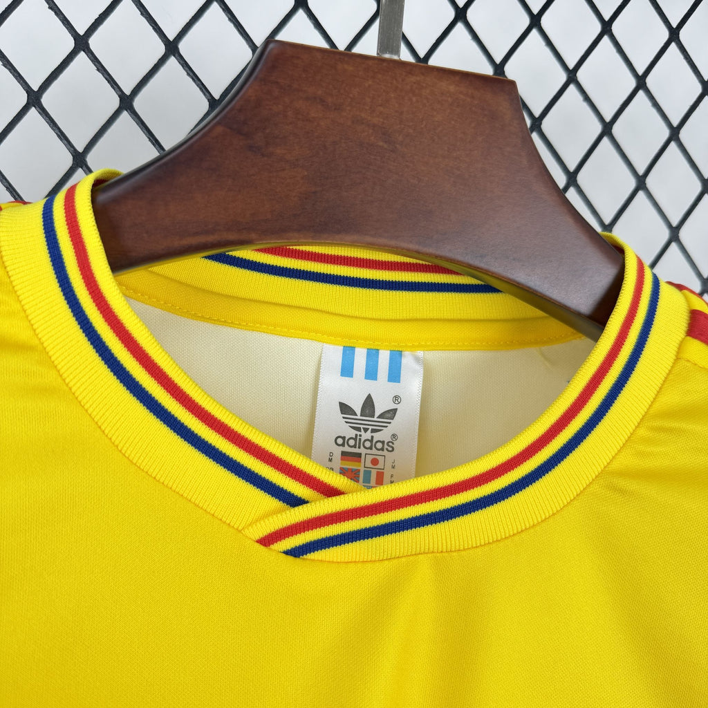 Colombie Maillot Foot Retro 1990 Manches Longue