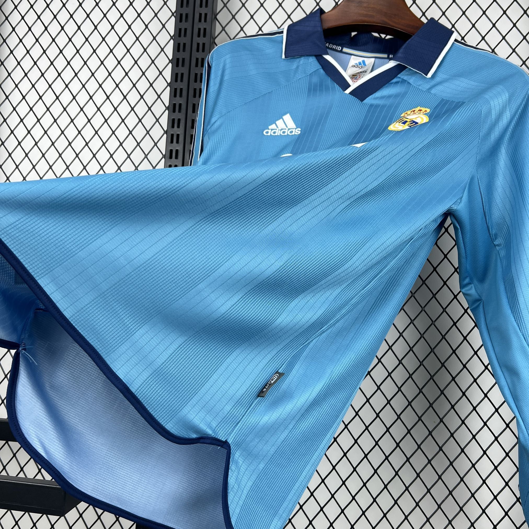 Real Madrid Maillot Foot Retro 1999 2000 Manches Longues