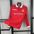 Manchester United maillot foot Retro 1998 1999 Manches Longues