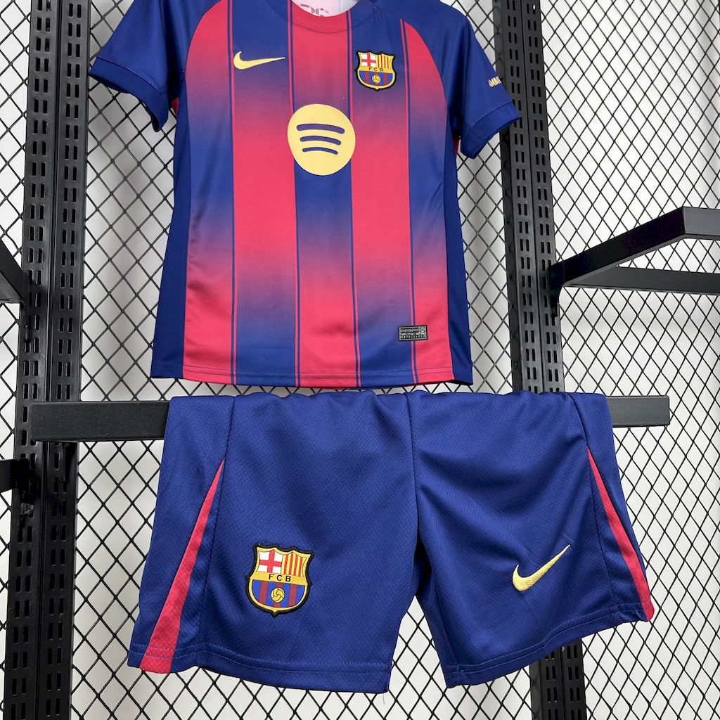 FC Barcelone Kit Enfant Maillot Foot 2025 2026
