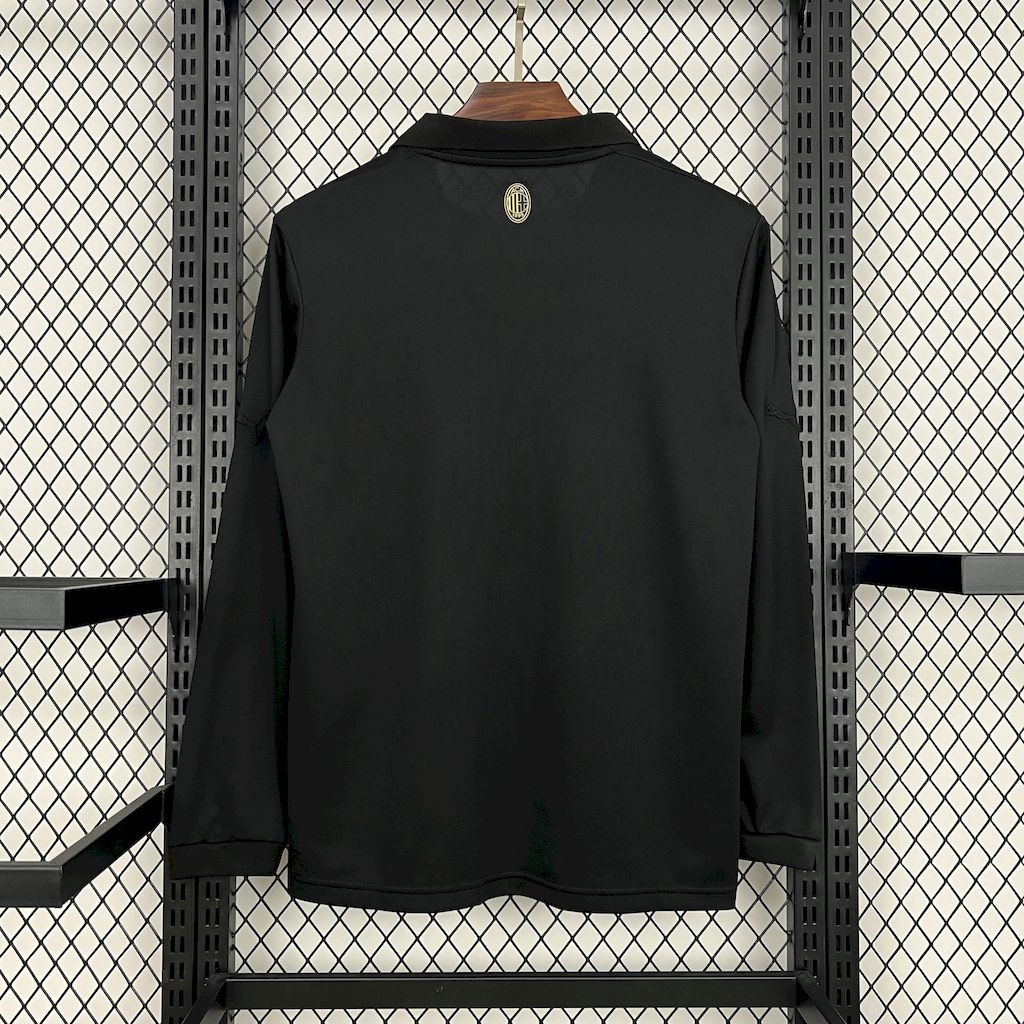 AC Milan  Maillot Foot 2024 2025  Manches Longues noir