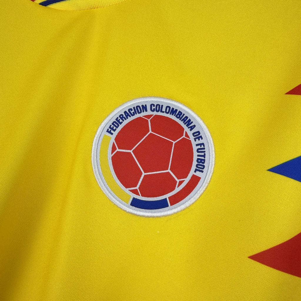 Colombie Maillot Foot Retro 1990 Manches Longue