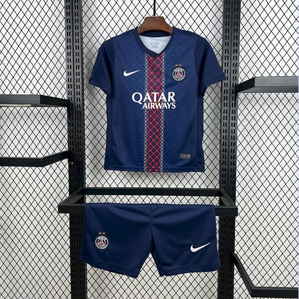 PSG Paris Saint Germain Kit Enfant 2025 2026 2 étoiles