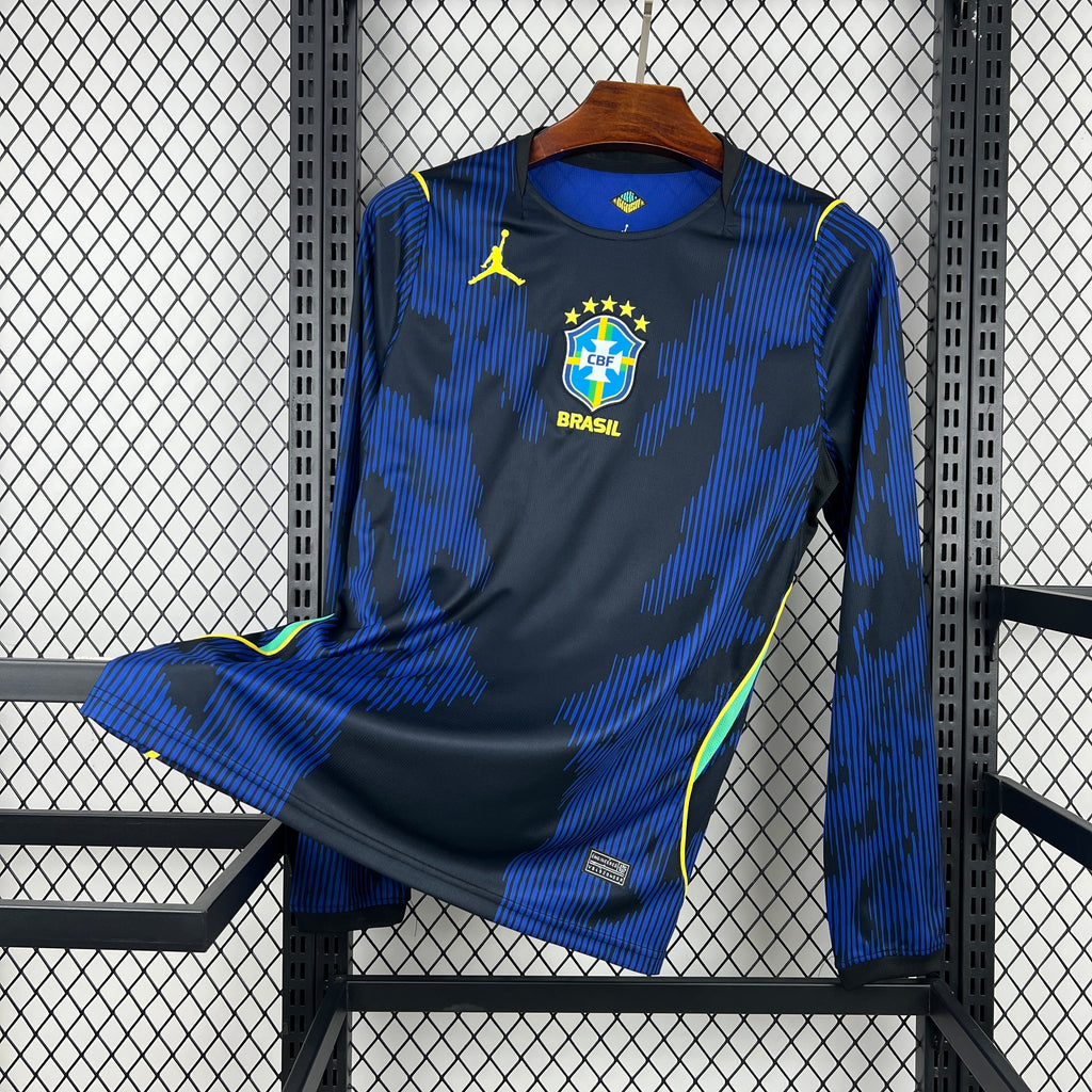 Brésil maillot foot 2026 2027 Manches Longues Coupe Du Monde